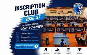 Inscription club 2026-27