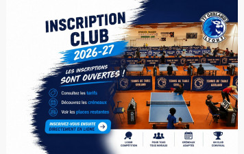 Inscription club 2026-27