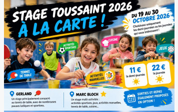 Stage Toussaint 2026